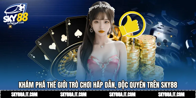 Khám phá thế giới trò chơi hấp dẫn, độc quyền trên Sky88